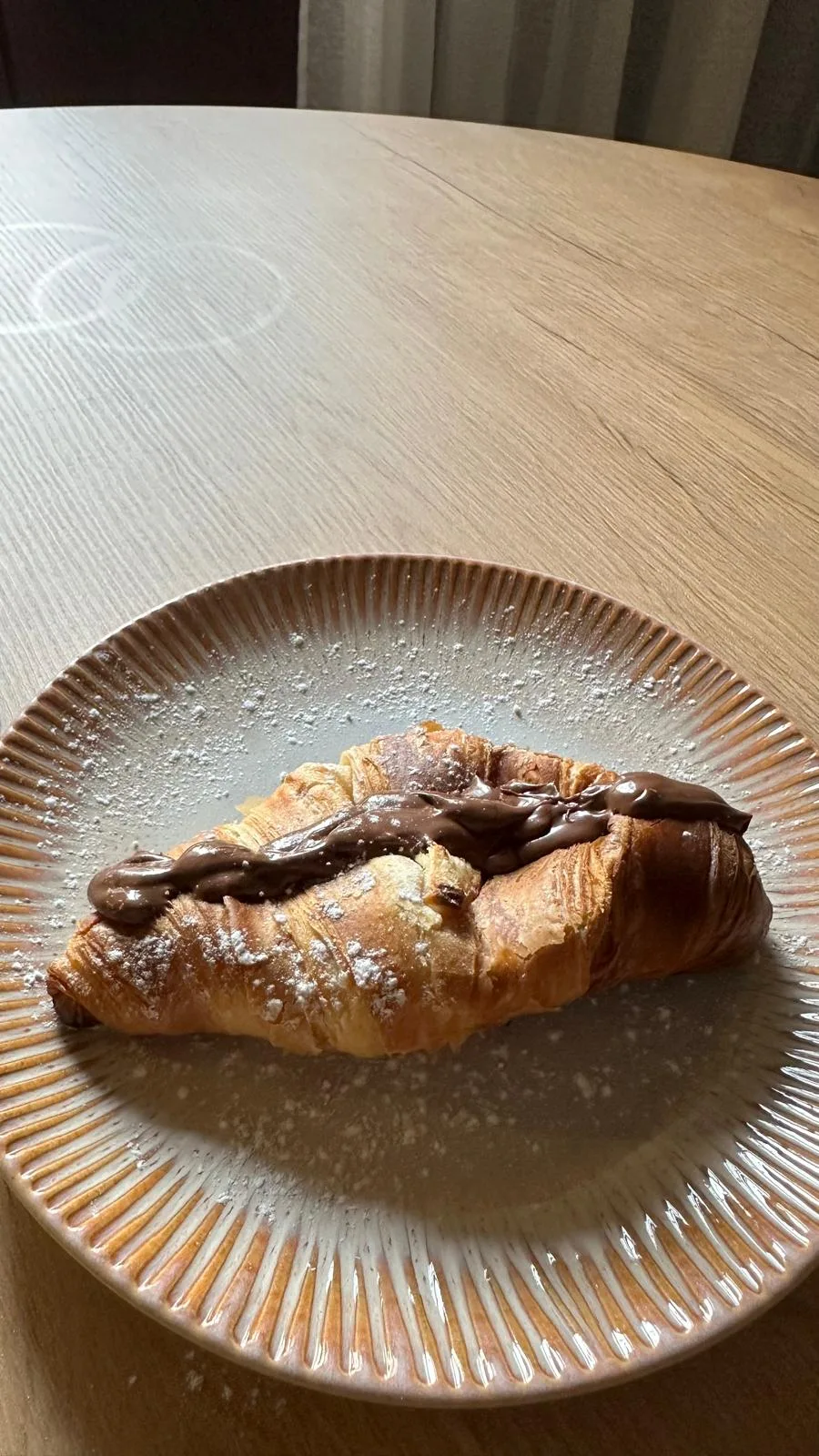 Croissant com recheio doce