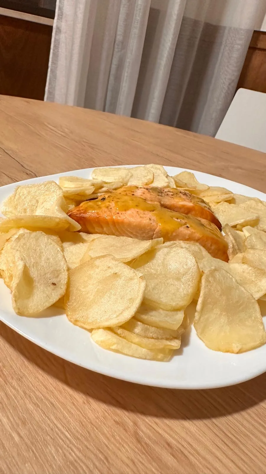 Lombo de salmão grelhado
